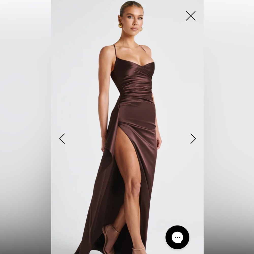 BabyBoo Helen Maxi Dress Plum Brown S